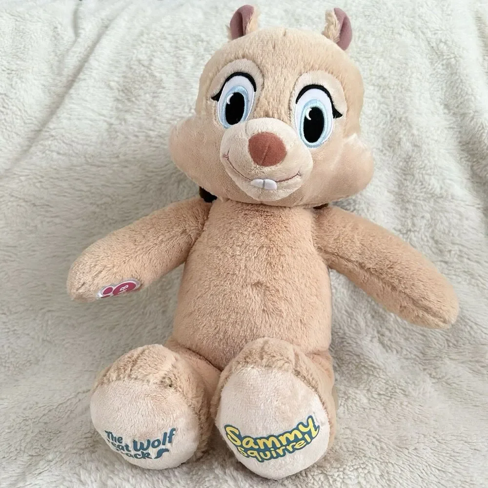 Build a Bear Great Wolf Pack 16” Tan Sammy the Squirrel Wolfpack Stuffed Plush